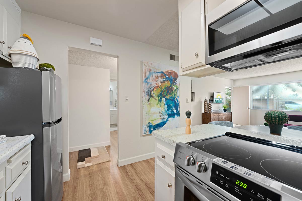 Sundale Apartments model kitchen